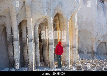 Unusual natural landscapes- The Crowley Lake Columns in California, USA. Stock Photo