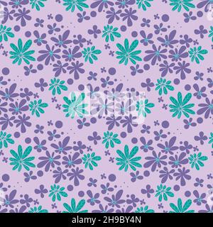 Vector floral seamless pattern Stock Vector