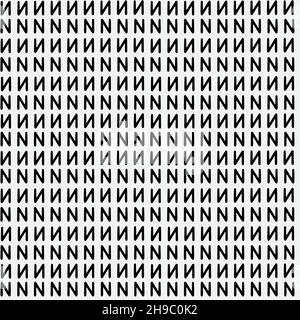 Abstract hand drawn seamless pattern, black and white zigzag texture. Stock Vector