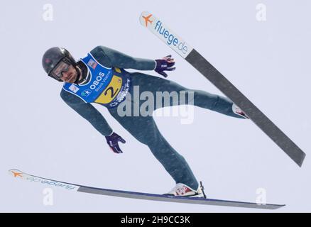 Lillehammer, Norway. 04th Dec, 2021. Lillehammer 20211204.Fletcher Taylor (USA) during the skijumping part of the Nordic ski combined team competition during the world cup in Lillehammer. Photo: Geir Olsen/NTB Credit: NTB Scanpix/Alamy Live News Stock Photo