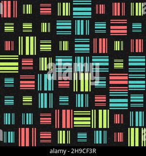 Abstract Geometrical generative computational art illustration Stock Vector