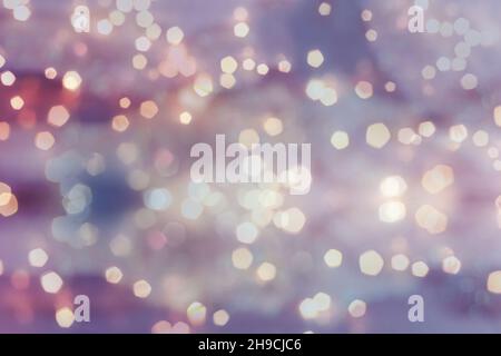 Christmas lights bokeh background. Holiday backdrop. Stock Photo