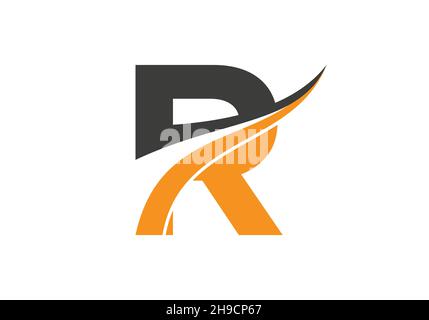 Initial Letter R Logo for business and company identity. Modern Letter R Logo Vector Template with modern trendy Stock Vector