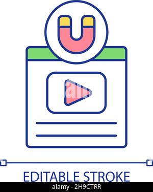 Teaser campaign to boost product and service RGB color icon Stock Vector
