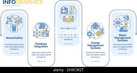 City digitalization vector infographic template Stock Vector