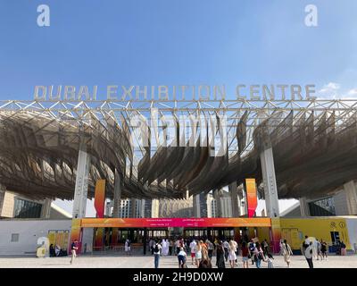 UAE, Dubai - November 28, 2021: entrance to World Expo 2020 Stock Photo