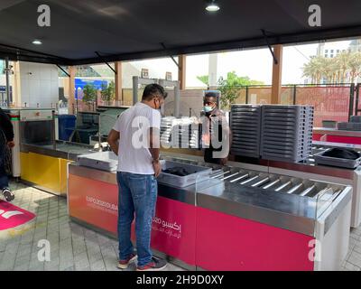 UAE, Dubai - November 28, 2021: entrance to World Expo 2020 Stock Photo