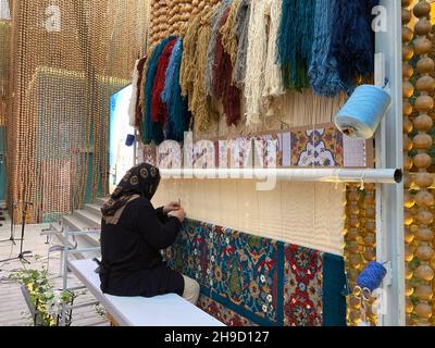 UAE, Dubai - November 28, 2021: Iran pavilion at World Expo 2020 Stock Photo