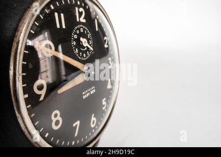 Close Up of a Baby Ben vintage alarm clock, USA Stock Photo