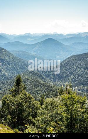 Hiking the Bavarian alps around Lenggries, Germany Stock Photo