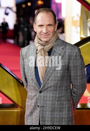 Ralph Fiennes attending the world premiere of the film, The King's Man at Cineworld Leicester Square, London. Picture date: Monday December 6, 2021. Stock Photo