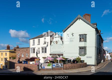 Man of Ross Inn pub in Ross-on-Wye, Herefordshire Stock Photo