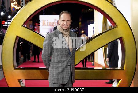 Ralph Fiennes attending the world premiere of the film, The King's Man at Cineworld Leicester Square, London. Picture date: Monday December 6, 2021. Stock Photo