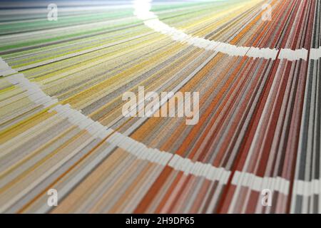 colour fan deck with range of facade paint Stock Photo