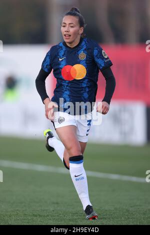 Milan, Italy, 5th December 2021. Edin Landstrom of Internazionale during the Serie A Femminile match at Centro Sportivo Vismara, Milan. Picture credit should read: Jonathan Moscrop / Sportimage Stock Photo