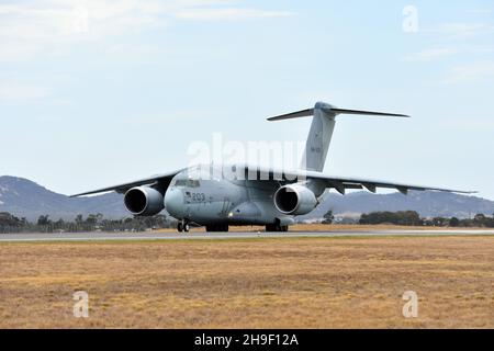 Japan Air Self-Defence Force Kawasaki C-2 Military Transport Aircraft Stock Photo