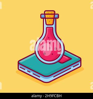 science book concept symbol vector illustration in flat style Stock Vector