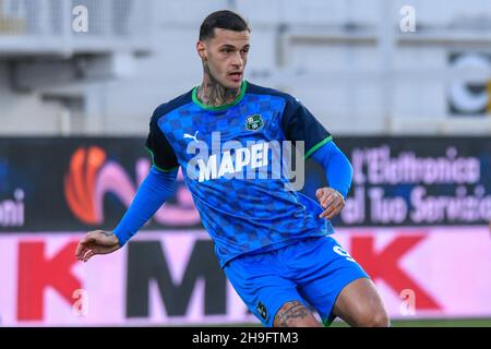 La Spezia, Italy. 05th Dec, 2021. Gianluca Scamacca (Sassuolo) during Spezia Calcio vs US Sassuolo, italian soccer Serie A match in La Spezia, Italy, December 05 2021 Credit: Independent Photo Agency/Alamy Live News Stock Photo