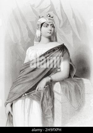 Jezebel, queen of Israel of Phoenician origin who reestablished the