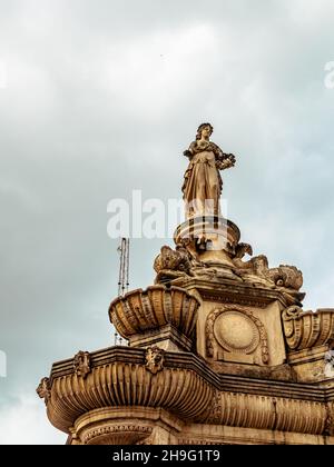 MUMBAI, INDIA - October 2, 2021 : Flora Fountain, at the Hutatma Chowk (Martyr's Square), is an ornamentally and exquisitely sculpted architectural he Stock Photo