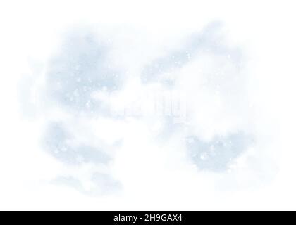 Abstract light blue watercolor for background. Stains artistic vector used as being an element in the decorative background design of header, brochure Stock Vector
