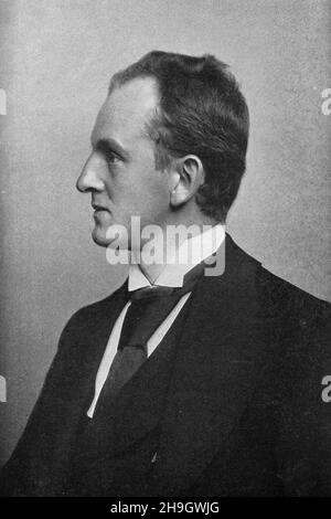 Portrait of Gerhart Hauptmann (1862 - 1946) German dramatist and novelist. Stock Photo