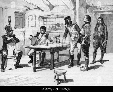 conscription in france recruiting for napoleon's war Stock Photo - Alamy