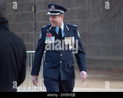 Australian Police Officer Stephen Jay attends the memorial of murdered ...