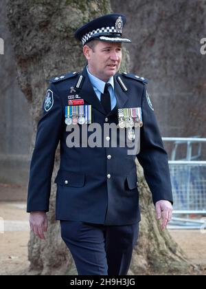 Australian Police Officer Stephen Jay attends the memorial of murdered ...