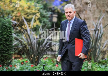 London, UK. 7th Dec, 2021. Brandon Lewis, CBE, MP, Secretary of State for Northern Ireland. Ministers attend the Cabinet Meeting in Downing Street. Credit: Imageplotter/Alamy Live News Stock Photo