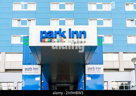 Park Inn by Radisson Sheremetievo hotel building, Moscow, Russia Stock Photo