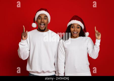 Creative african american lovers having nice idea Stock Photo
