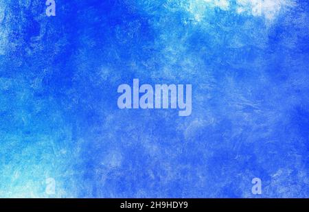 Cool colored blue gradient with a grated concrete texture. Colorful blue background Stock Photo