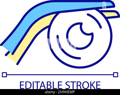 Lenses for eyesight RGB color icon Stock Vector