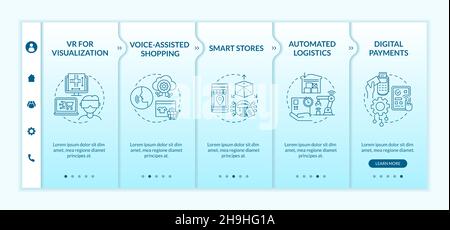 Digital optimization of retail market onboarding vector template Stock Vector
