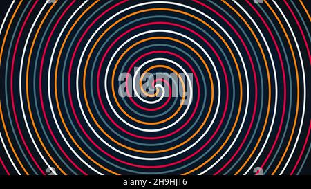Spiral glowing effect abstract circular color trails, abstract. Colored spiral with woven lines in the shape of a circle.Color spun spiral. Stock Photo