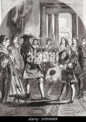 Allegorical glorification of Louis XIV king of France from 1643 until his  death in 1715 Stock Photo - Alamy