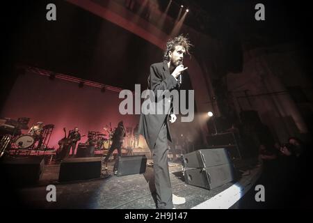 Edward Sharp and the Magnetic Zeros live on stage at Brixton O2 Academy Stock Photo