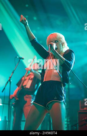 Amy Taylor of Amyl and the Sniffers performing live on the Big Top