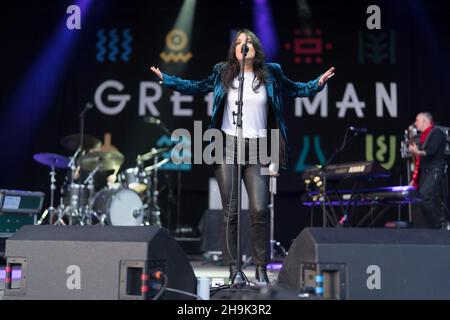 Sharon van Etten performing at the 2019 Green Man Festival in Glanusk Park, Brecon Beacons, Wales. Photo date: Sunday, August 18, 2019. Photo credit should read: Richard Gray/EMPICS Stock Photo