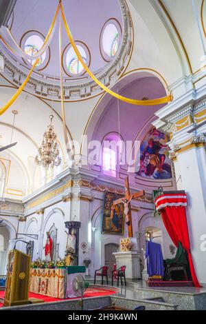 Views inside the Immaculate Conception cathedral in Pondicherry. From a series of travel photos in South India. Photo date: Wednesday, January 8, 2020. Photo credit should read: Richard Gray/EMPICS Stock Photo