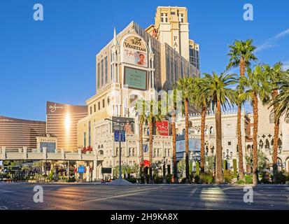 Deserted, empty streets in the city Las Vegas during the COVID-19 pandemic / coronavirus pandemic, Clark County, Nevada, United States, USA