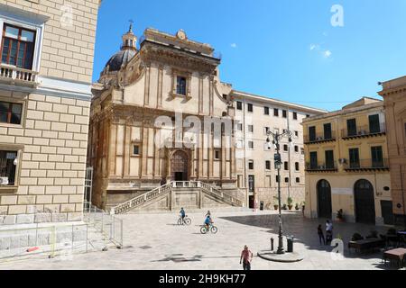 PALERMO, ITALY - JULY 05, 2020: Santa Caterina d'Alessandria church, Palermo, Italy Stock Photo