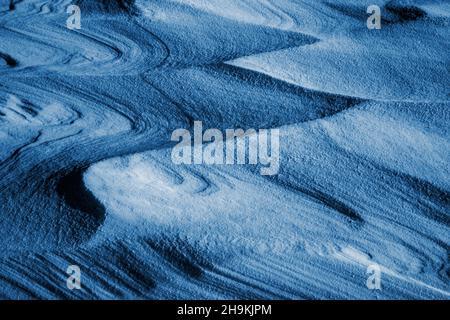 Structures in the snow, winter, Feldberg, Black Forest, Baden-Wuerttemberg, Germany Stock Photo