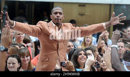 Manhattan, United States Of America. 19th Aug, 2011. NEW YORK, NY - AUGUST 19: Enrique Iglesias performs on NBC's 'Today' at Rockefeller Plaza on August 19, 2011 in New York City People: Nick Cannon Credit: Storms Media Group/Alamy Live News Stock Photo