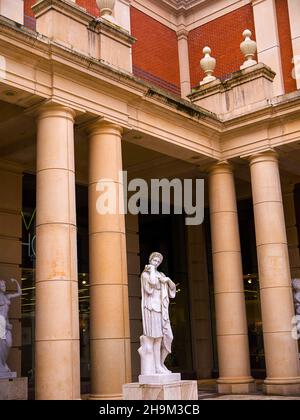 The Trafford Centre with Greek style in Salford, Greater Manchester.This wonderful and stylish shopping venue was built on a derelict Industrial site. Stock Photo