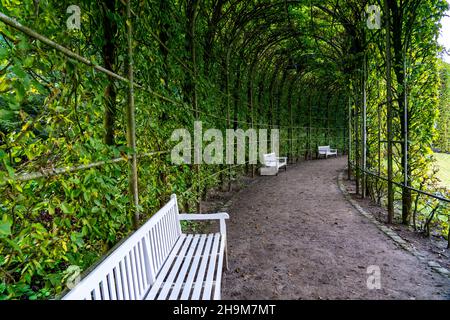 Historic baroque gardens in Kleve, from the 17th century, Kleve spa town, NRW, Germany, Stock Photo
