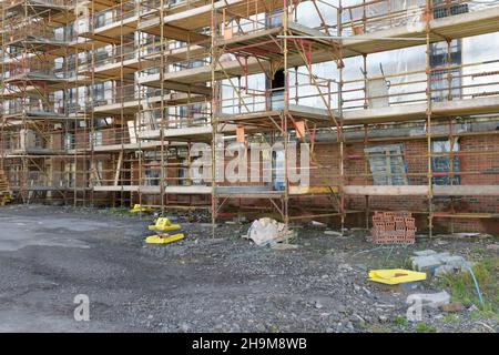 Glasgow, Lanarkshire, Scotland, UK., July 26th 2021, New housing development building houses for increased demand for buyers Stock Photo