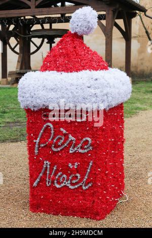 Santa Claus letter box called père Noël in french language Stock Photo