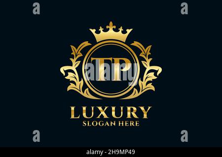 TP Letter Royal Luxury Logo template in vector art for luxurious ...